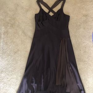 Jones New York, size 12, brown cross back dress